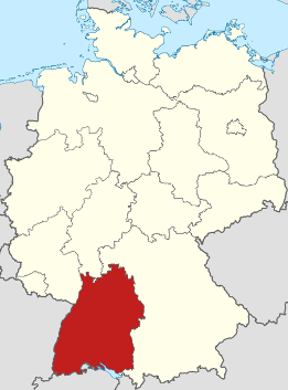 Karte Deutschland Baden-Württemberg