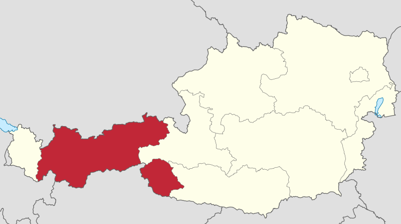 Karte Österreich Tirol