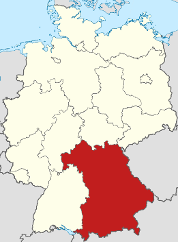 Karte Deutschland Bayern
